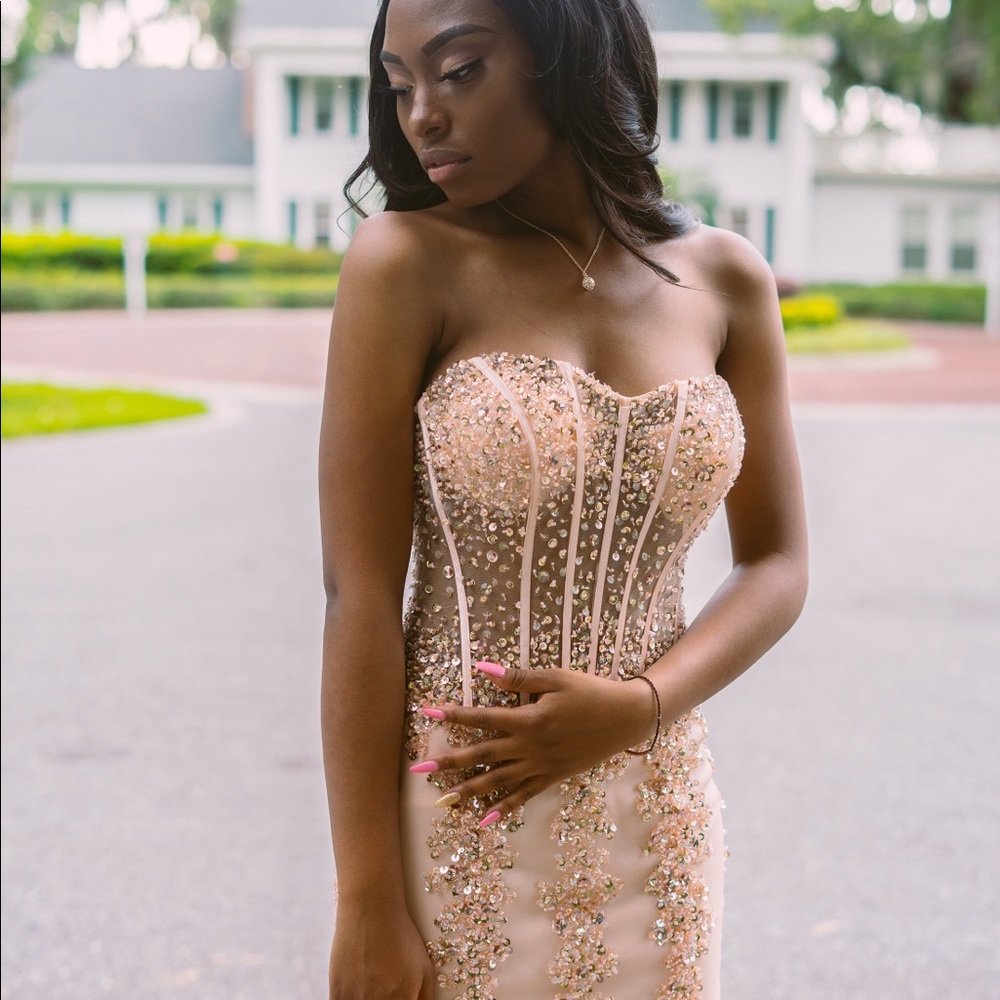 Rose gold dress